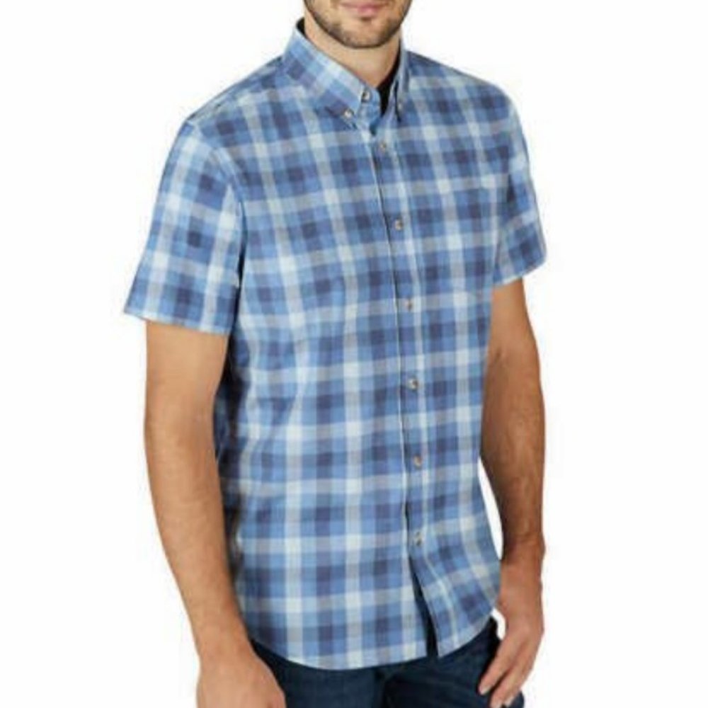 Lee Men's Short Sleeve Stretch Woven Shirt (button-up)